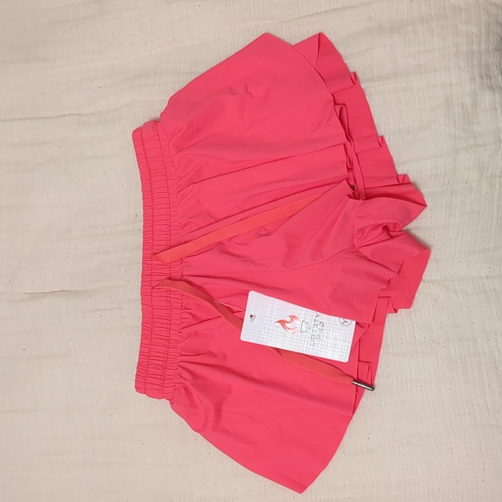 Girls Pink Flowy Shorts